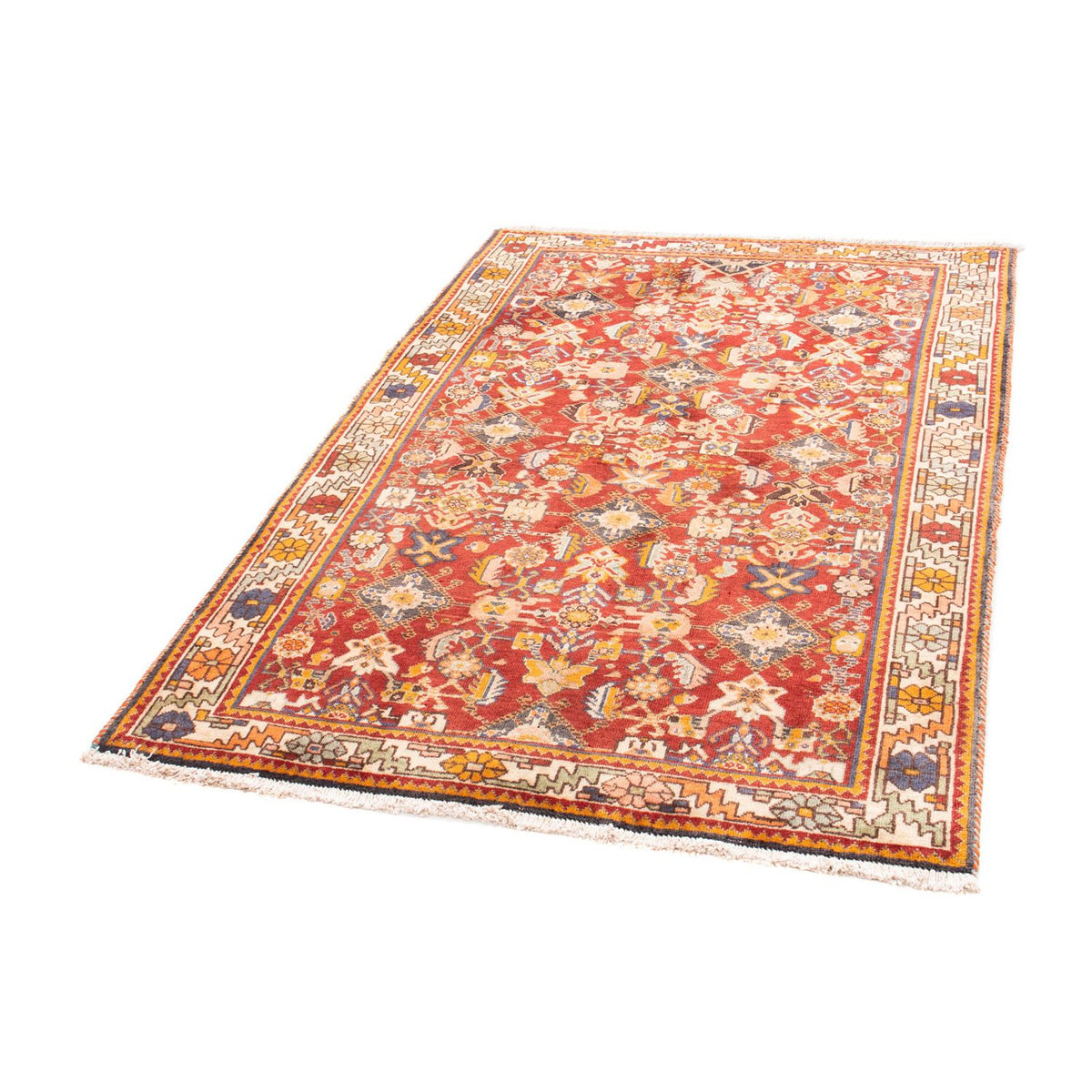 Tapis persan - Nomadic - 149 x 105 cm - rouge foncé