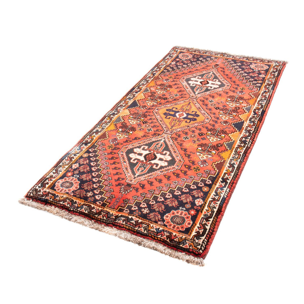 Tapis de couloir Tapis persan - Nomadic - 174 x 81 cm - rouge