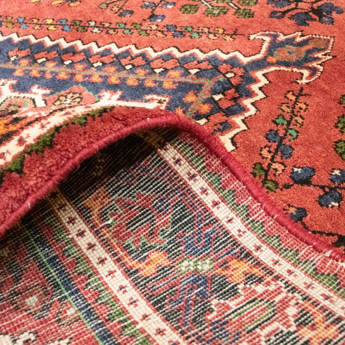 Tapis persan - Nomadic - 210 x 133 cm - rouge