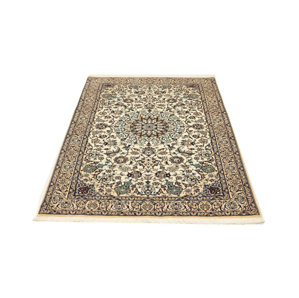 Tapis persan - Nain - Premium - 150 x 99 cm - beige