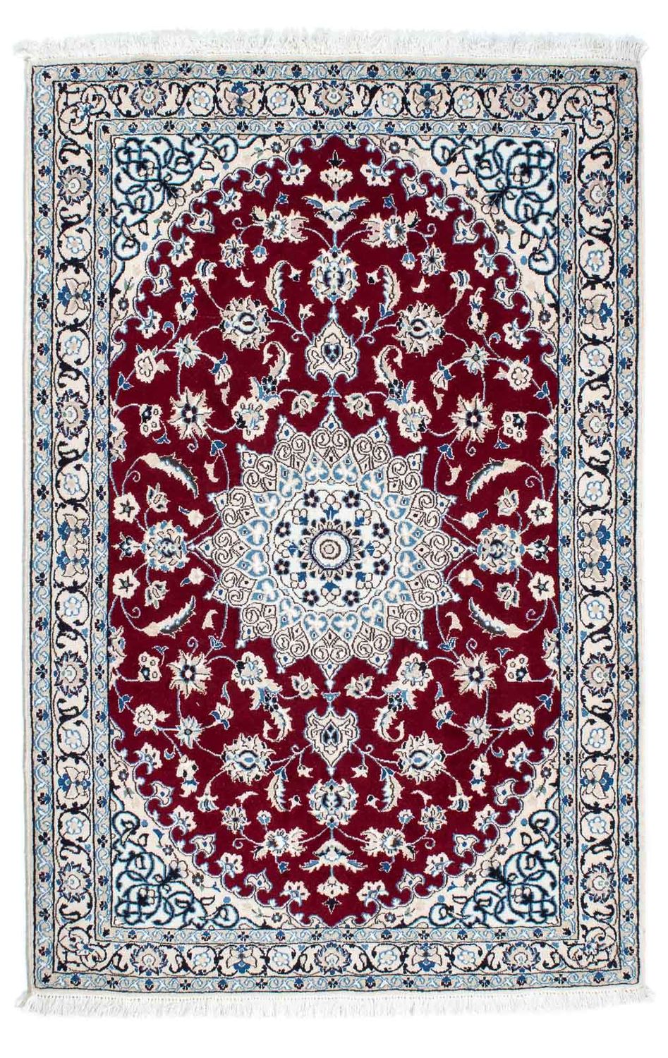 Tapis persan - Nain - Royal - 169 x 110 cm - rouge foncé