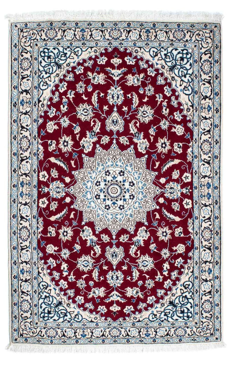 Tapis persan - Nain - Royal - 169 x 110 cm - rouge foncé