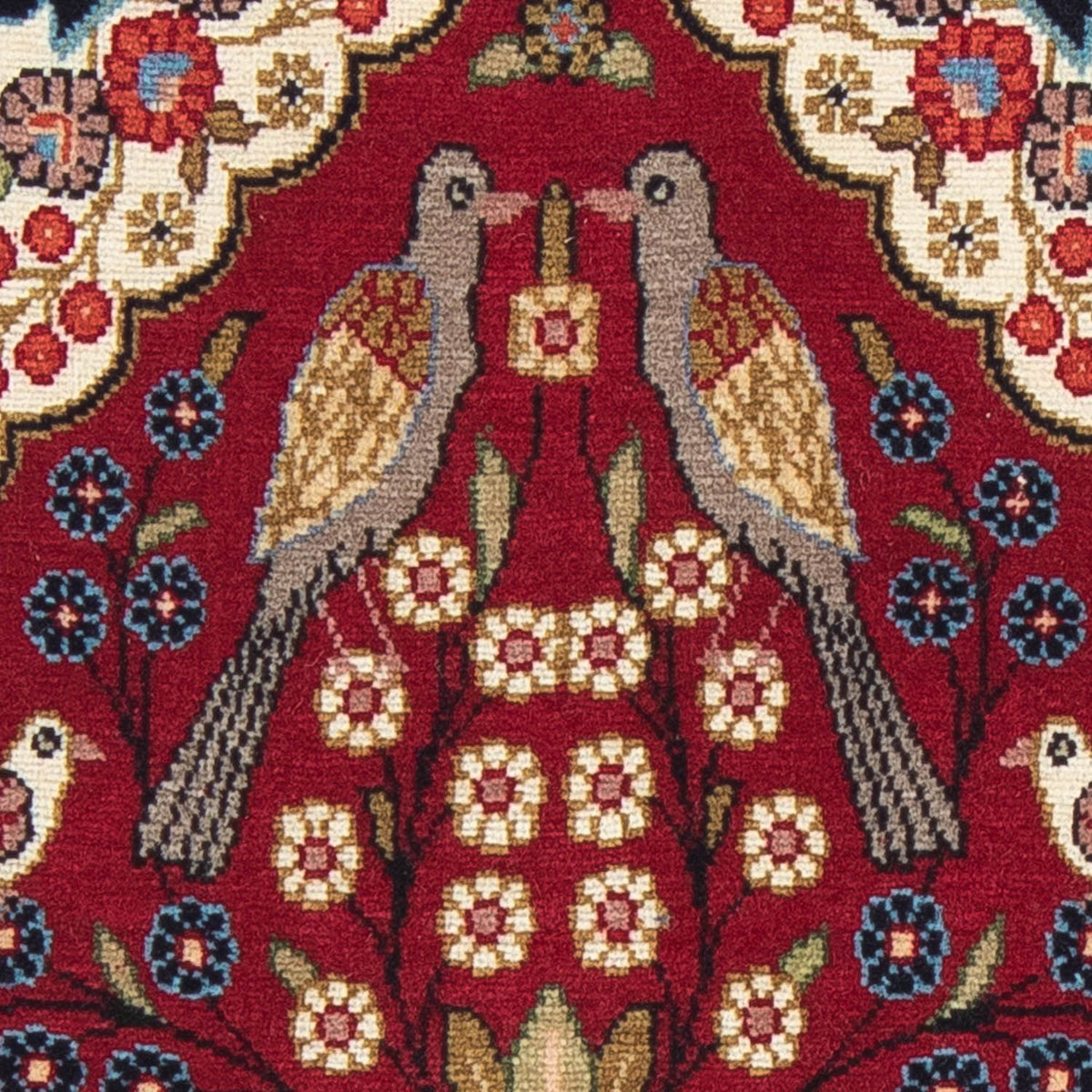 Tapis persan - Classique - 80 x 55 cm - rouge foncé