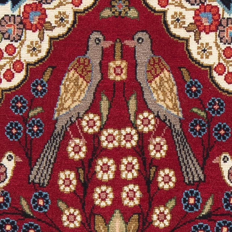 Tapis persan - Classique - 80 x 55 cm - rouge foncé