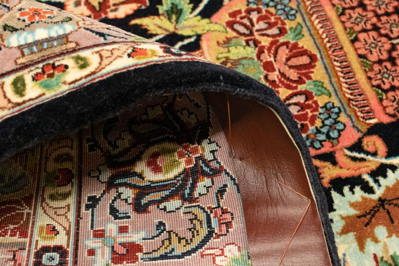 Tapis persan - Ghom - 156 x 102 cm - noir