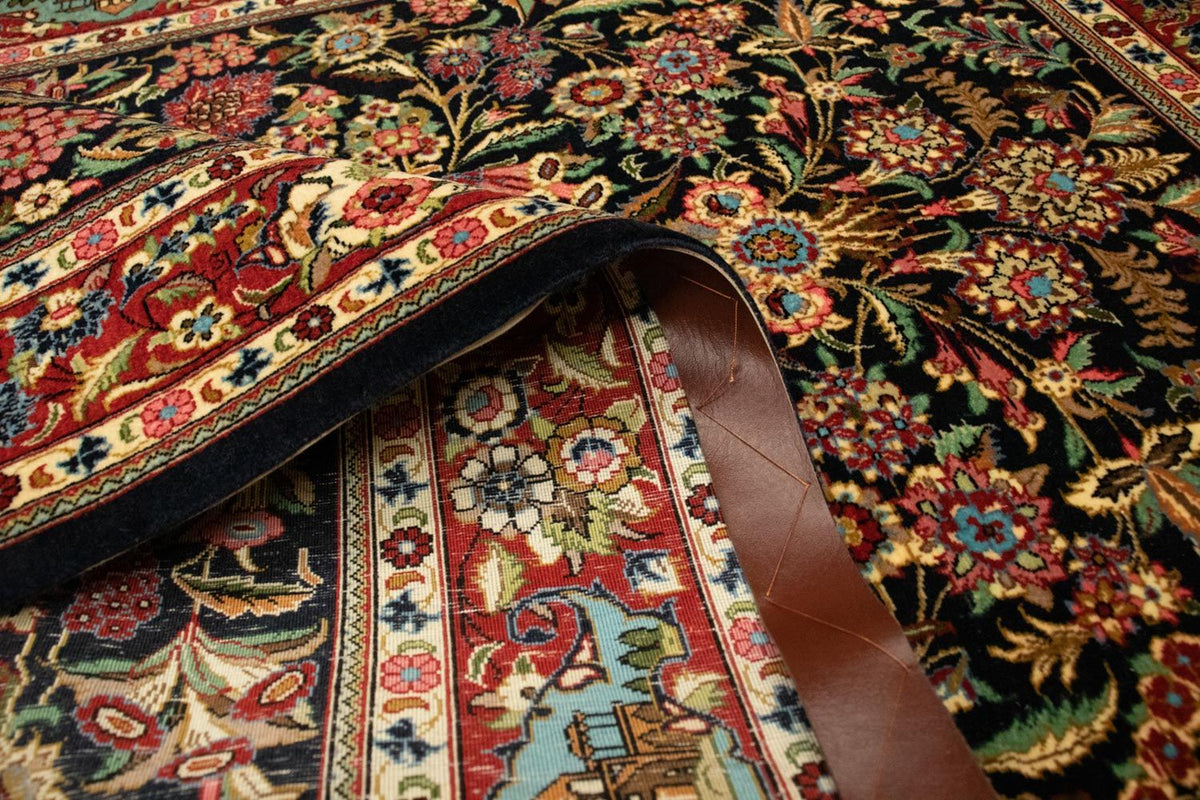 Tapis persan - Ghom - 161 x 101 cm - noir