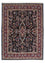 Tapis persan - Ghom - 193 x 141 cm - bleu foncé