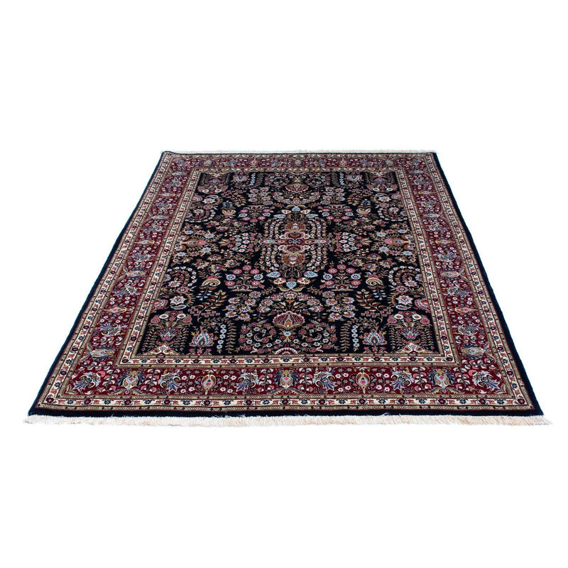 Tapis persan - Ghom - 193 x 141 cm - bleu foncé