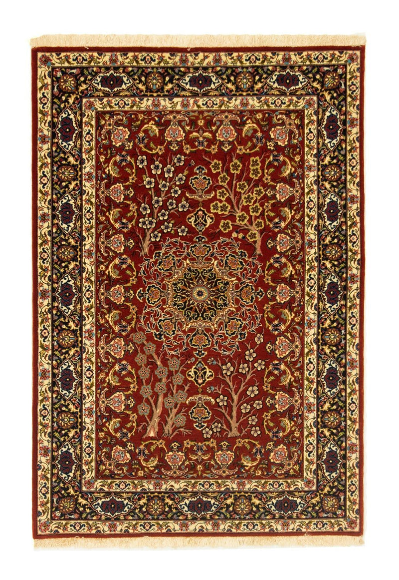 Tapis persan - Ghom - 148 x 102 cm - rouge
