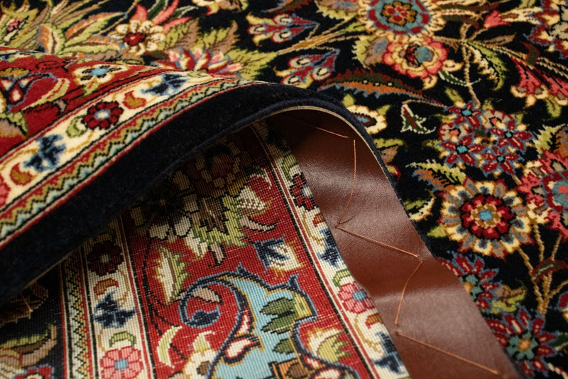 Tapis persan - Ghom - 162 x 102 cm - noir