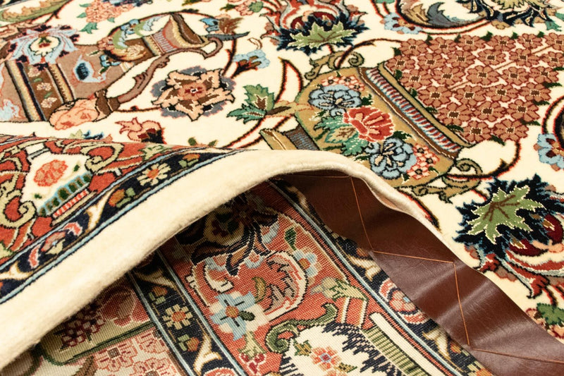 Tapis persan - Ghom - 160 x 102 cm - beige