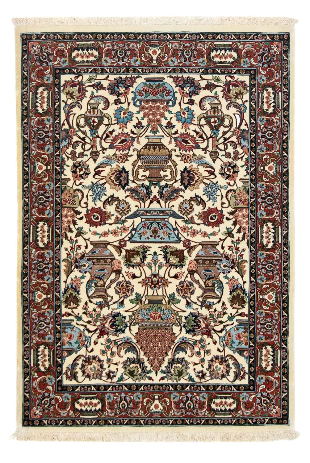 Tapis persan - Ghom - 154 x 102 cm - beige
