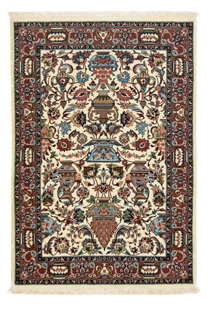 Tapis persan - Ghom - 154 x 102 cm - beige