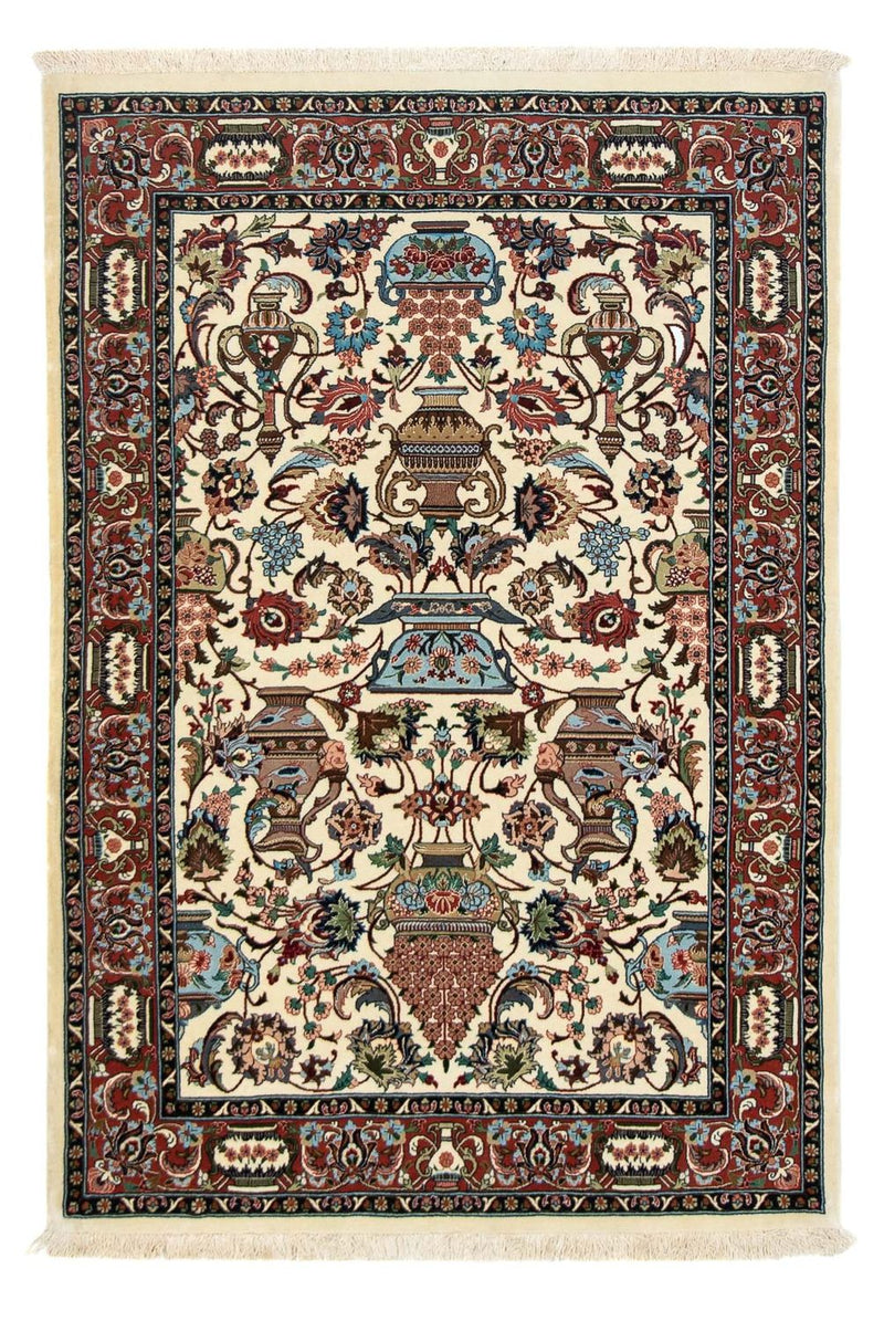 Tapis persan - Ghom - 154 x 102 cm - beige