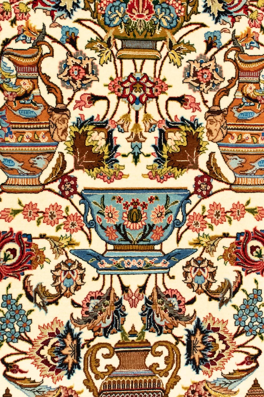 Tapis persan - Ghom - 152 x 101 cm - beige