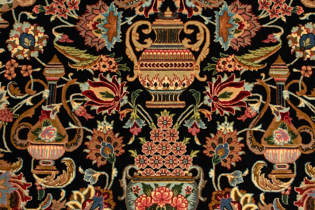 Tapis persan - Ghom - 148 x 99 cm - noir