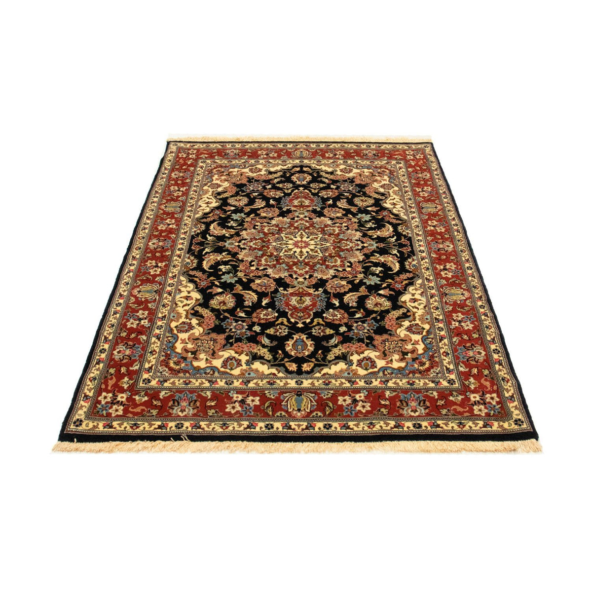 Tapis persan - Ghom - 149 x 102 cm - noir