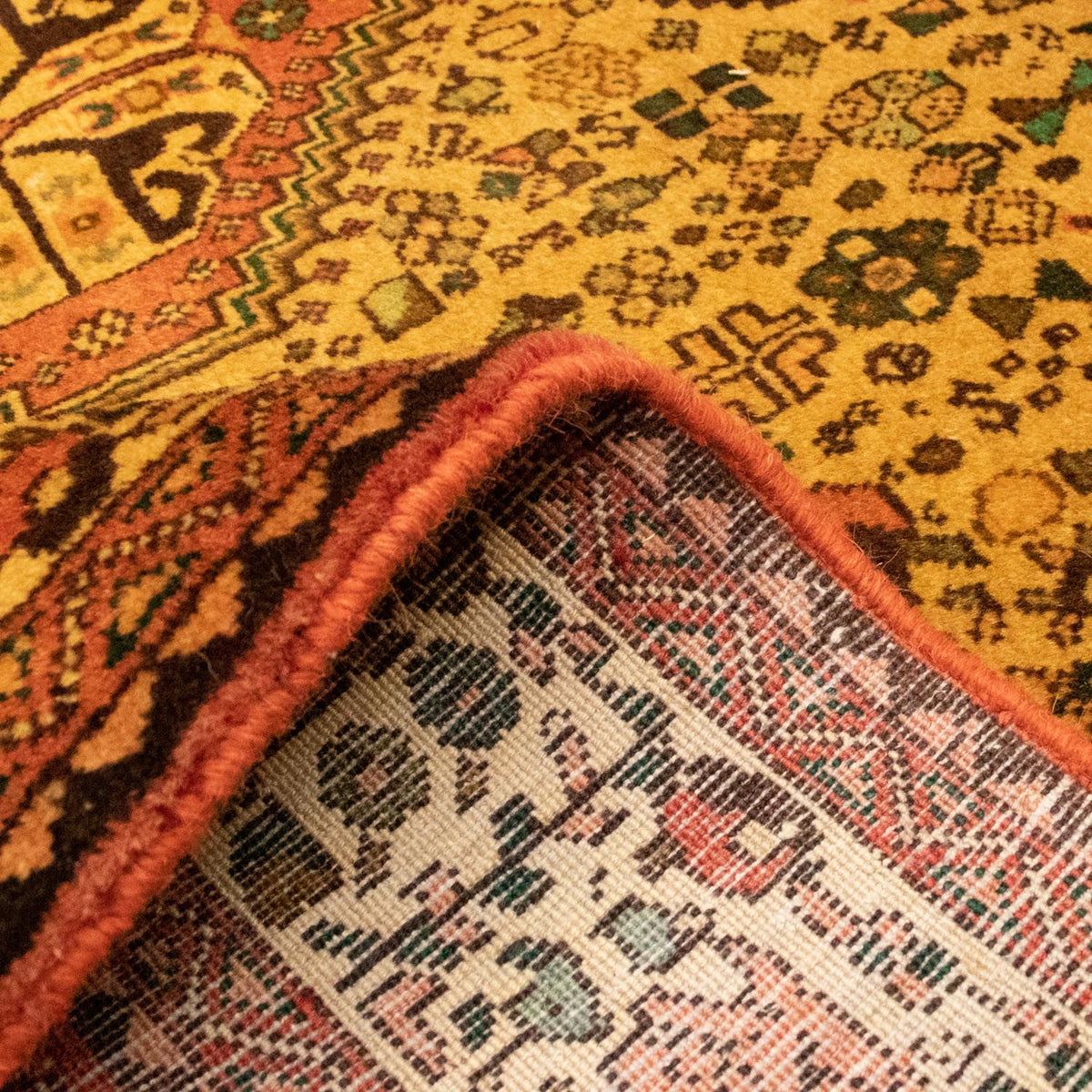 Tapis persan - Nomadic - 199 x 156 cm - beige