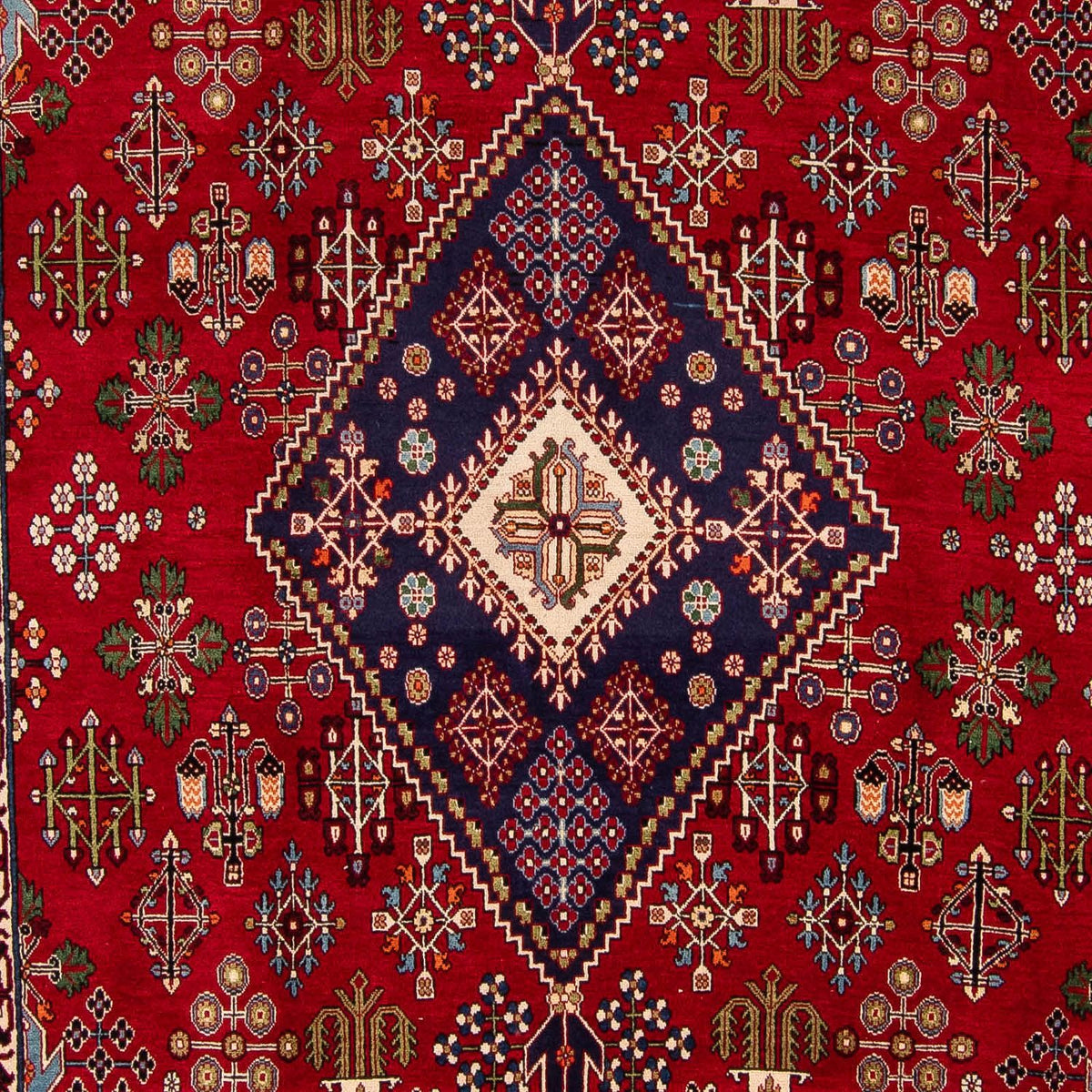 Tapis persan - Nomadic - 357 x 240 cm - rouge foncé