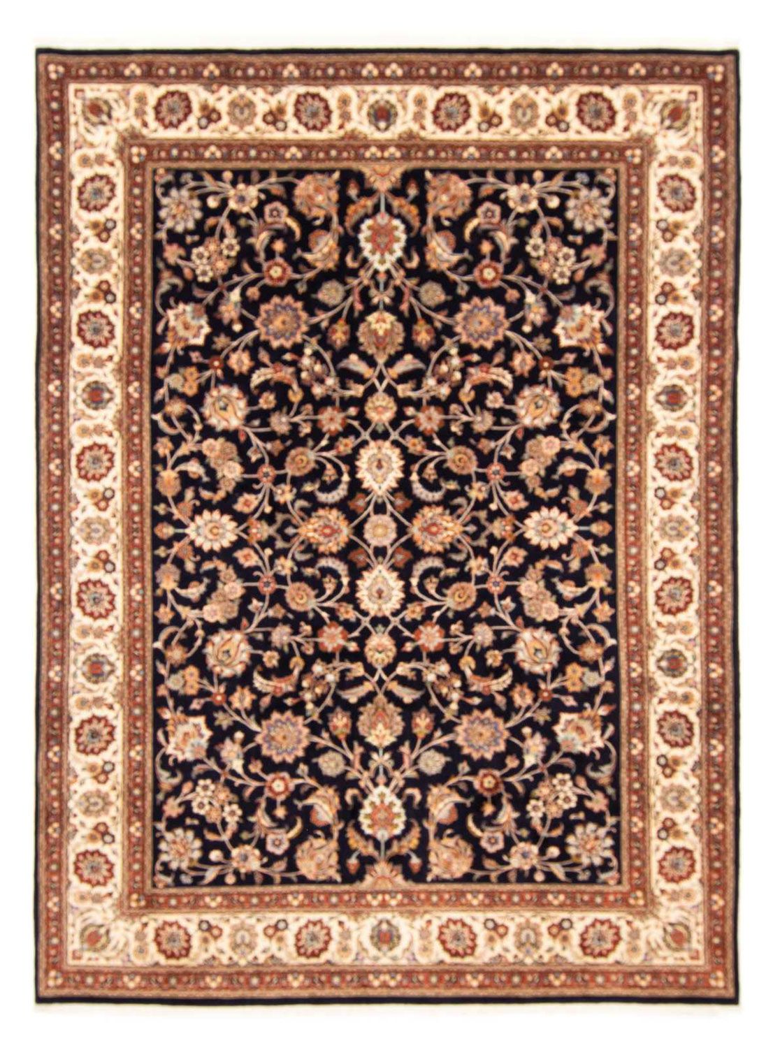 Tapis persan - Classique - 348 x 253 cm - bleu foncé