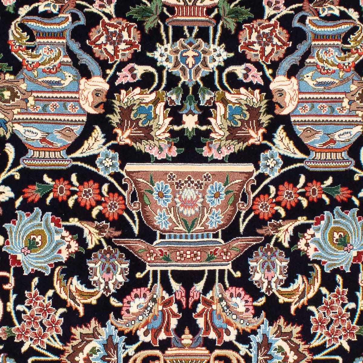 Tapis persan - Classique - 228 x 142 cm - bleu foncé