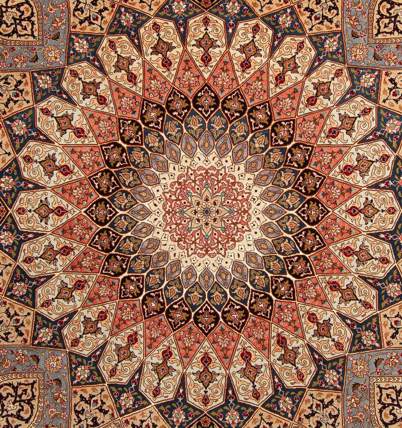 Tapis persan - Tabriz - Royal - 258 x 205 cm - marron clair