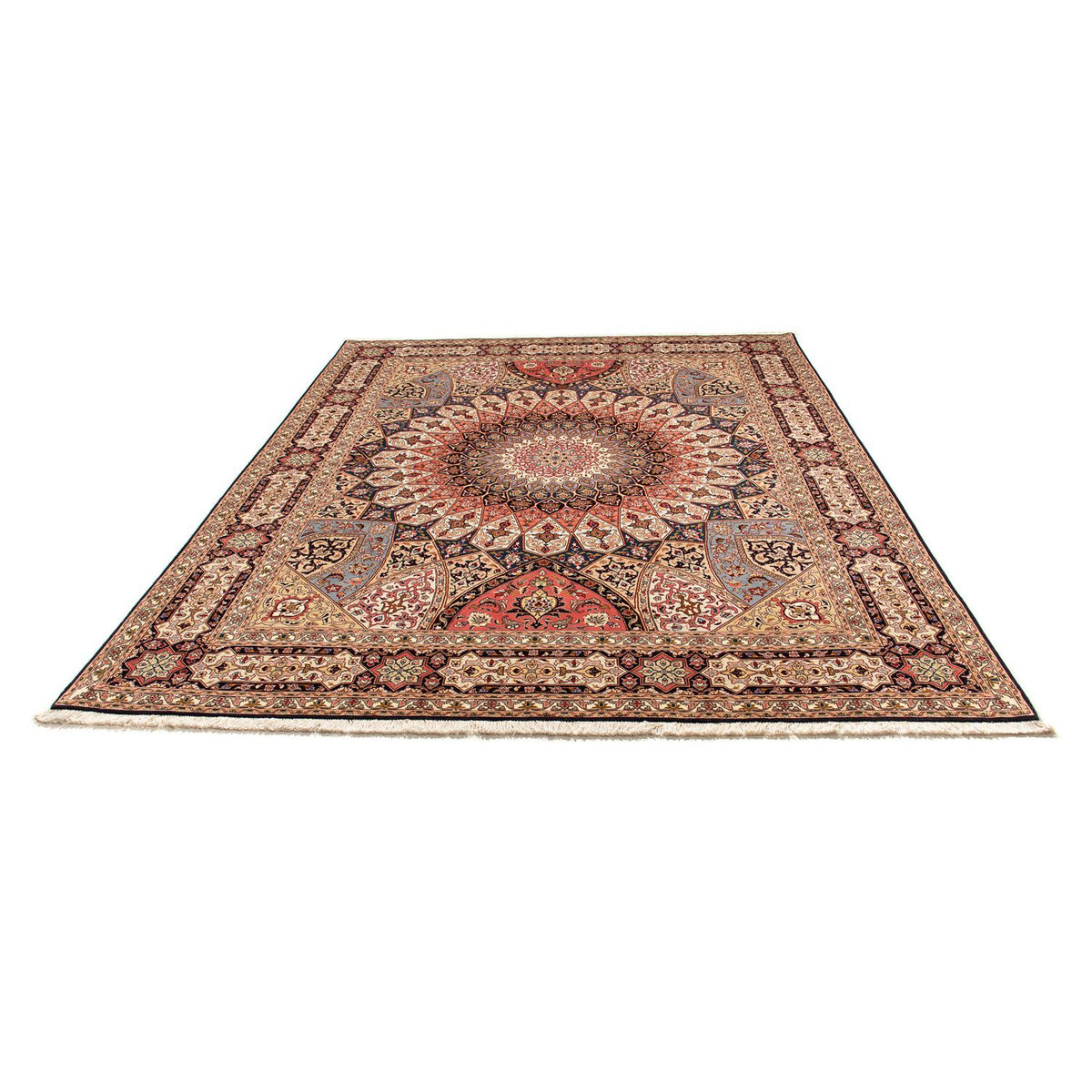 Tapis persan - Tabriz - Royal - 258 x 205 cm - marron clair