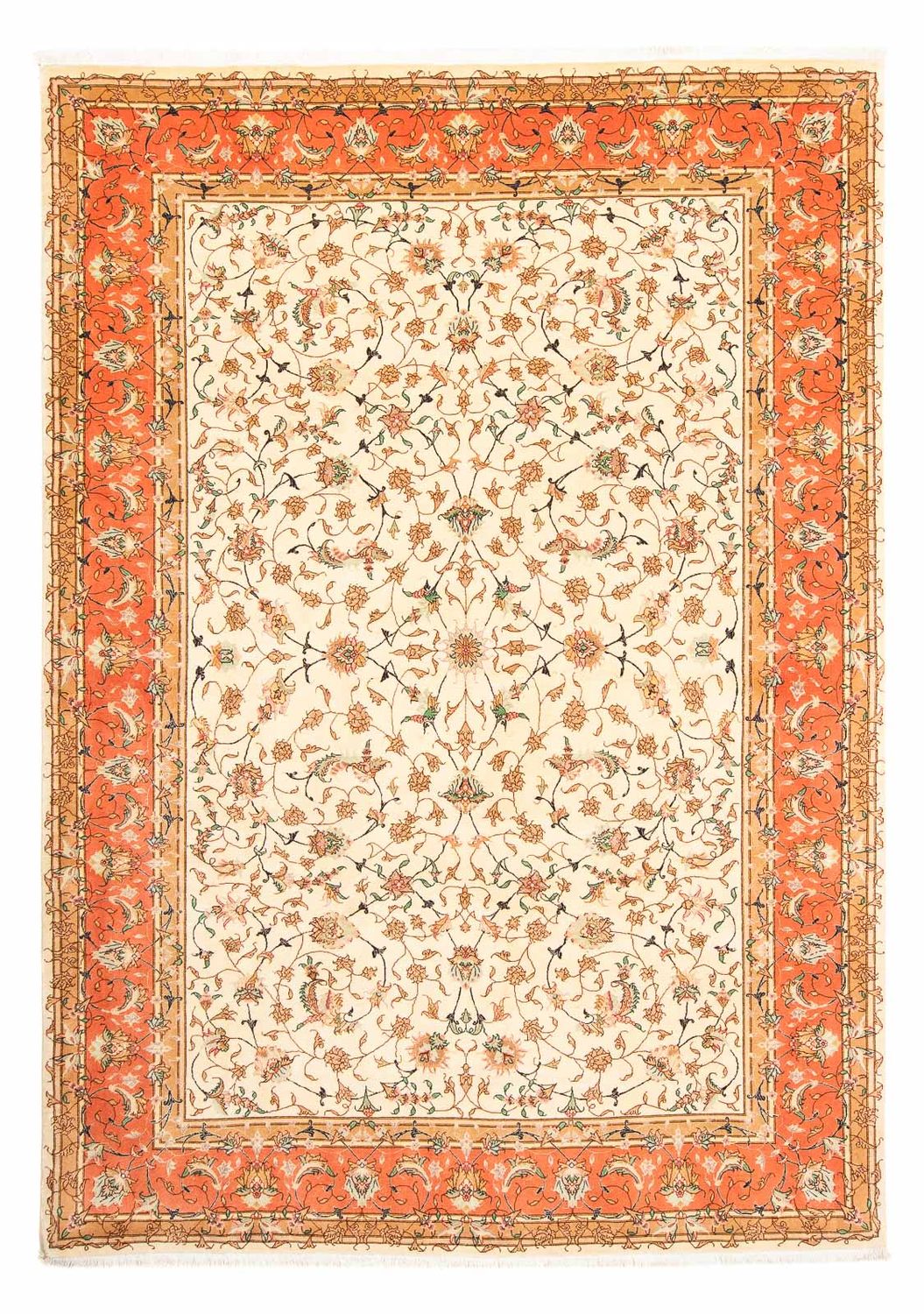 Tapis persan - Tabriz - Royal - 281 x 201 cm - beige
