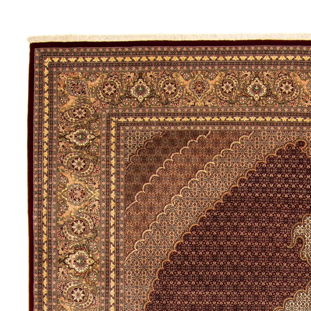 Tapis persan - Tabriz - 403 x 300 cm - rouge foncé