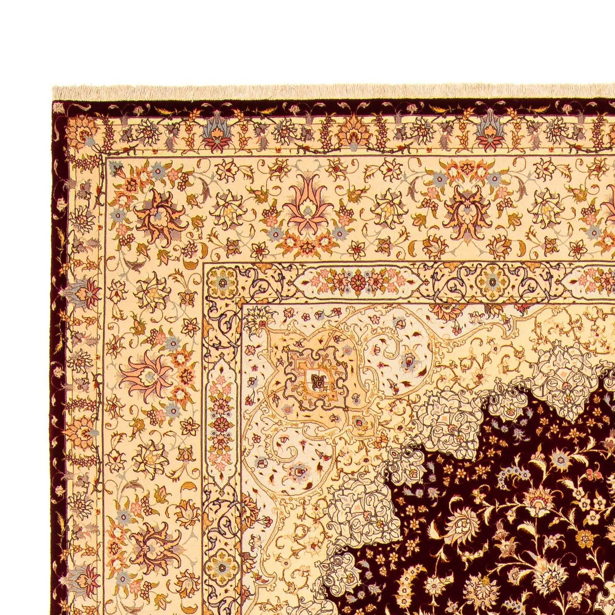 Tapis persan - Tabriz - Royal - 405 x 301 cm - rouge foncé
