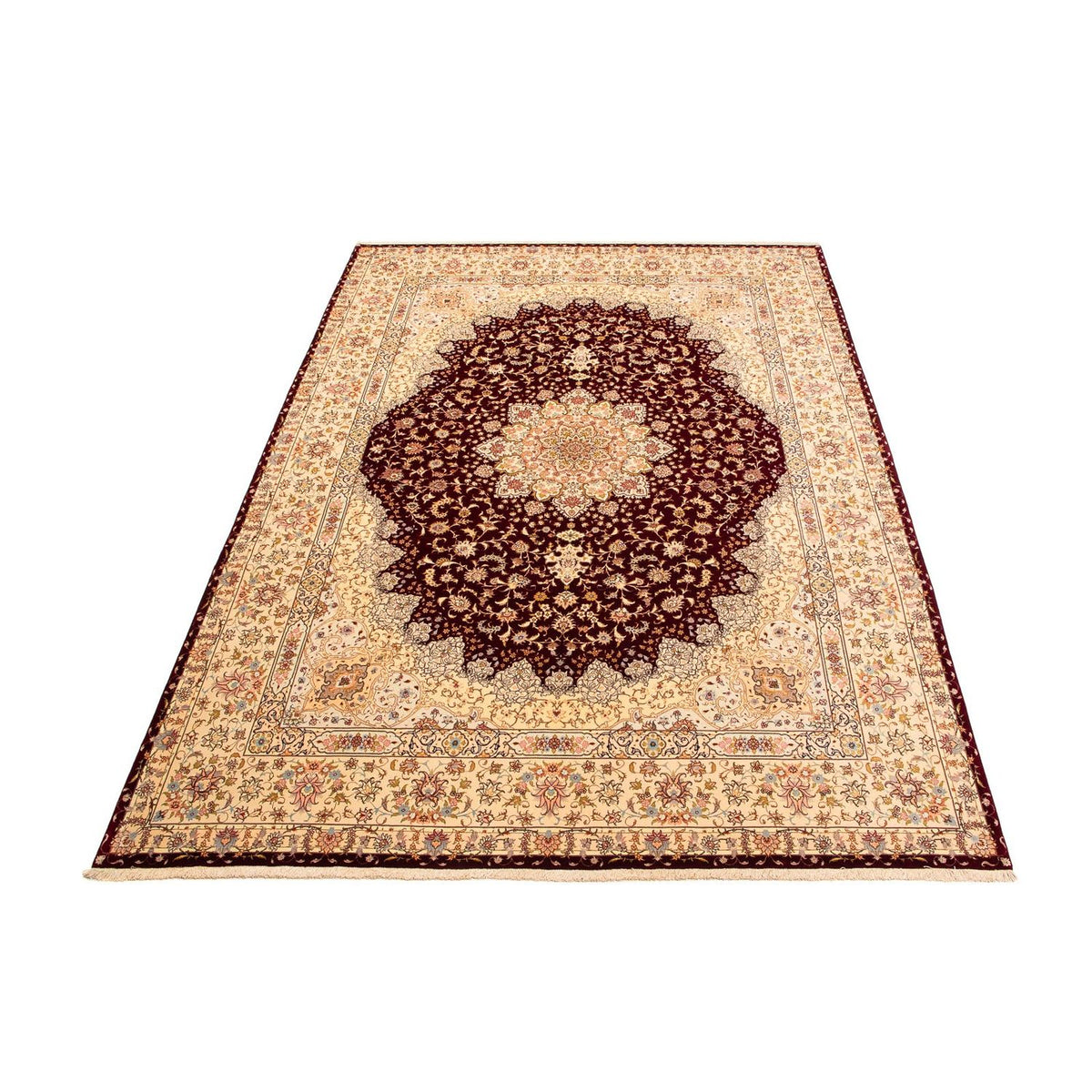 Tapis persan - Tabriz - Royal - 405 x 301 cm - rouge foncé