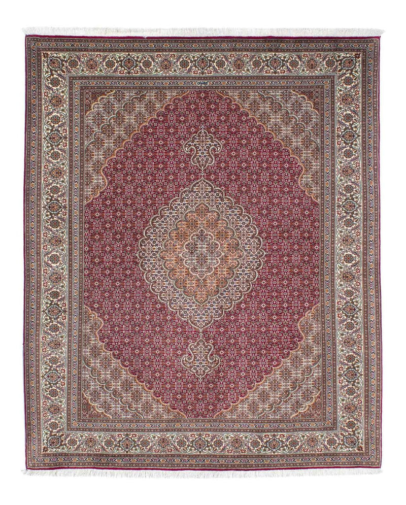 Tapis persan - Tabriz - 192 x 155 cm - rouge clair
