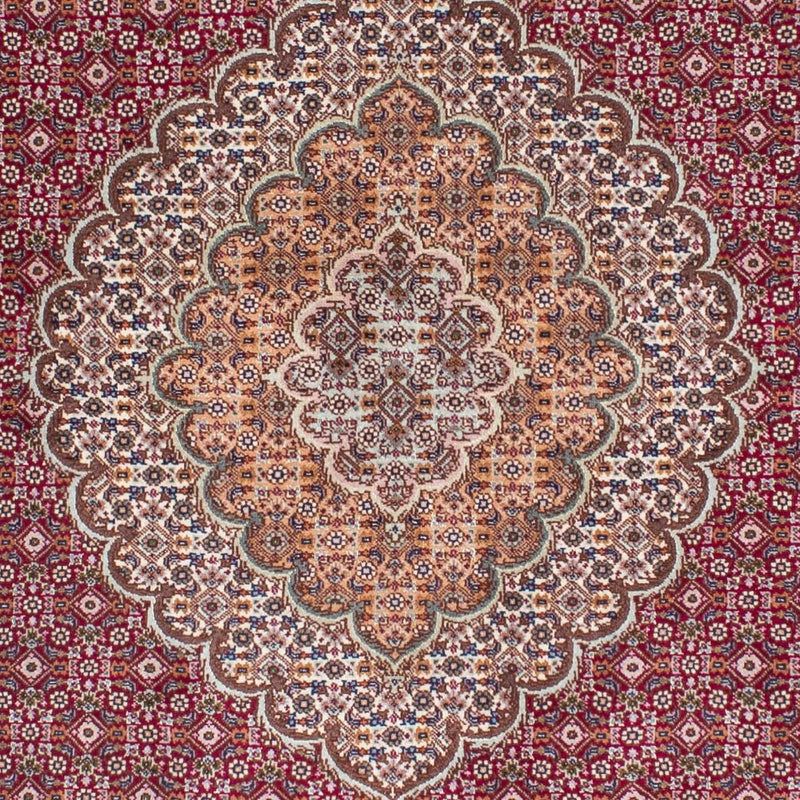 Tapis persan - Tabriz - 192 x 155 cm - rouge clair