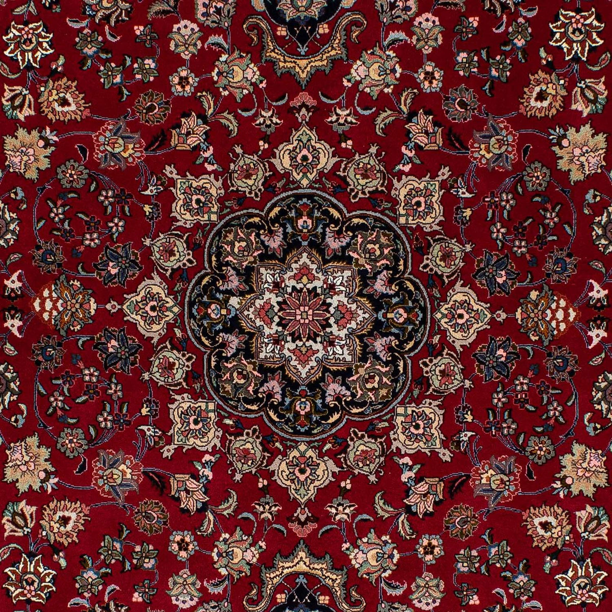 Tapis persan - Tabriz - Royal - 212 x 149 cm - rouge foncé