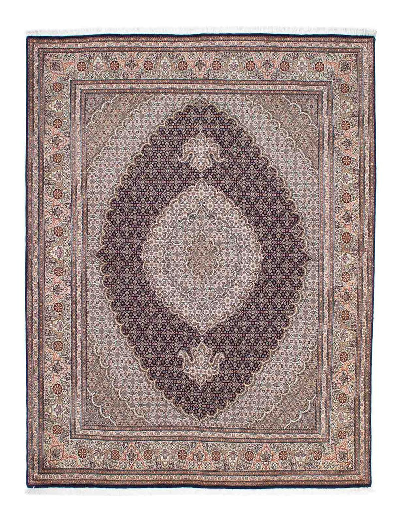 Tapis persan - Tabriz - 205 x 156 cm - marron clair