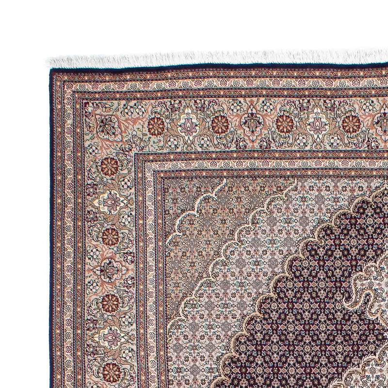 Tapis persan - Tabriz - 205 x 156 cm - marron clair