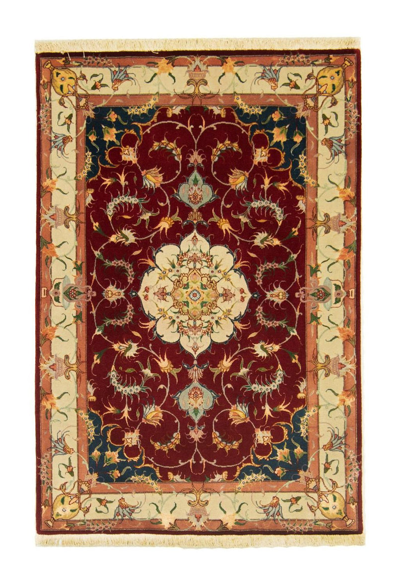 Tapis persan - Tabriz - Royal - 149 x 100 cm - rouge