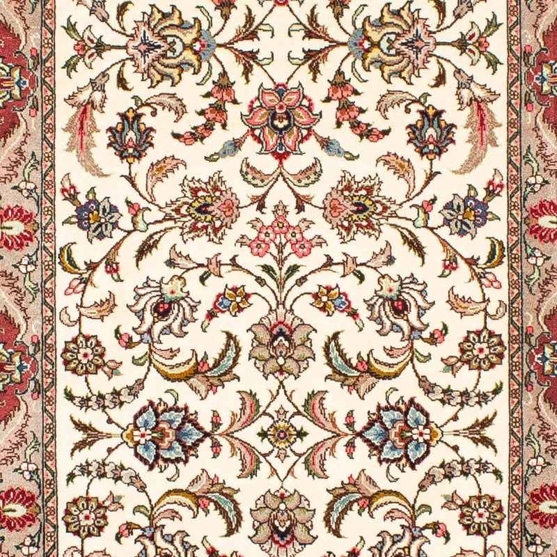 Tapis de couloir Tapis persan - Tabriz - Royal - 298 x 72 cm - beige