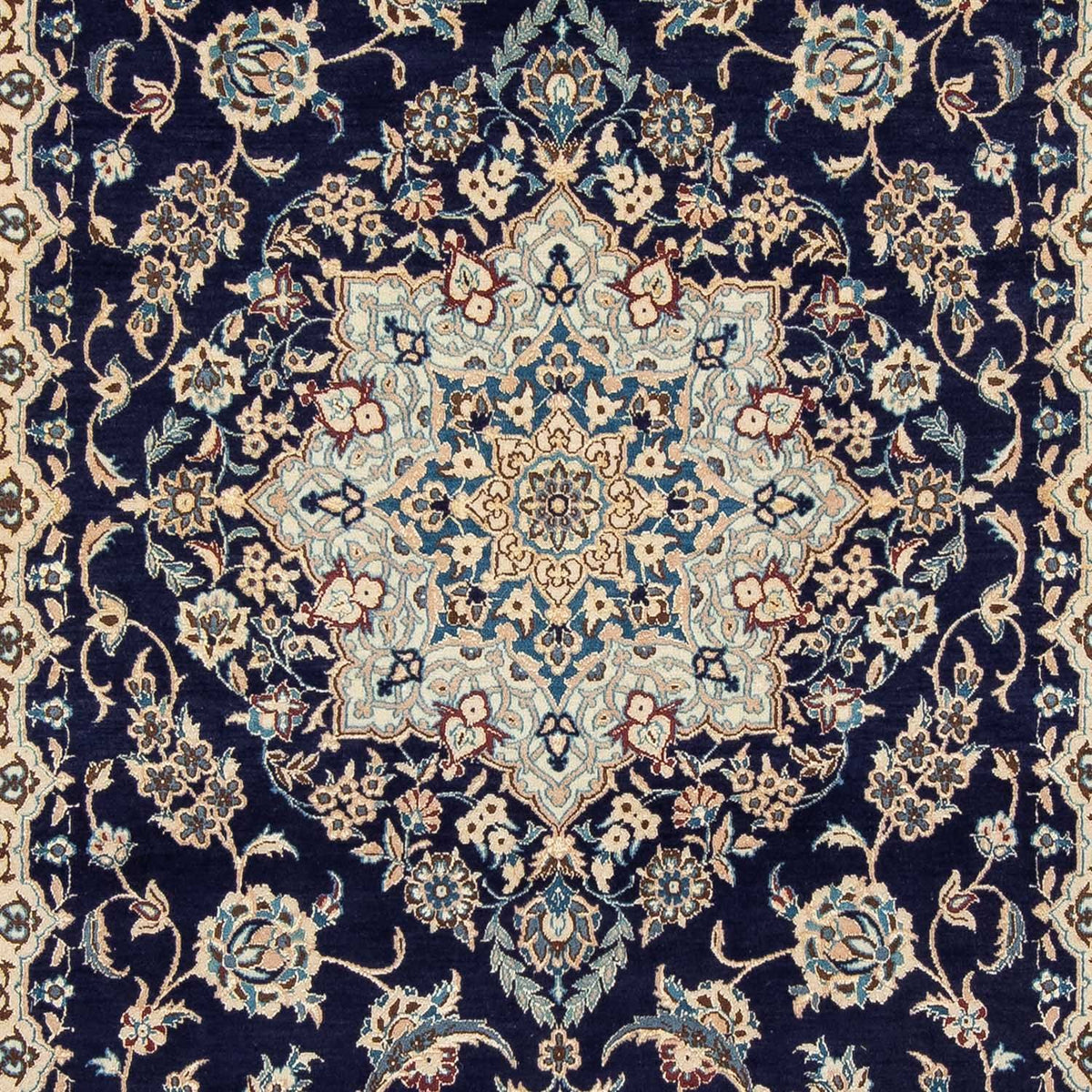 Tapis persan - Nain - Royal - 308 x 197 cm - bleu foncé