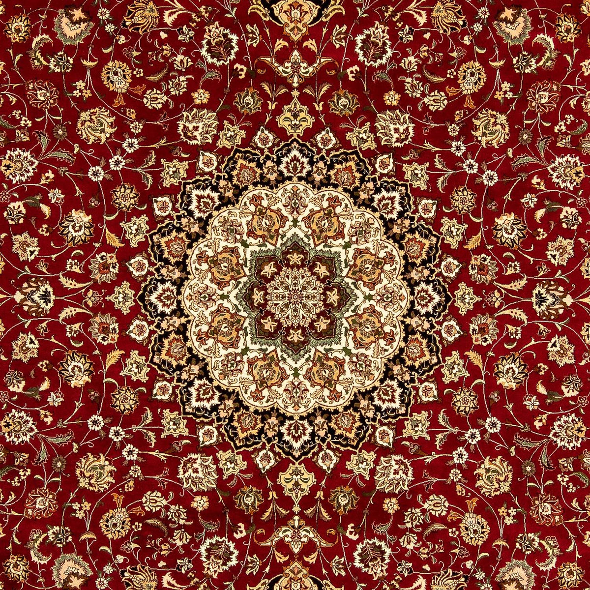 Tapis persan - Tabriz - Royal - 354 x 252 cm - rouge foncé