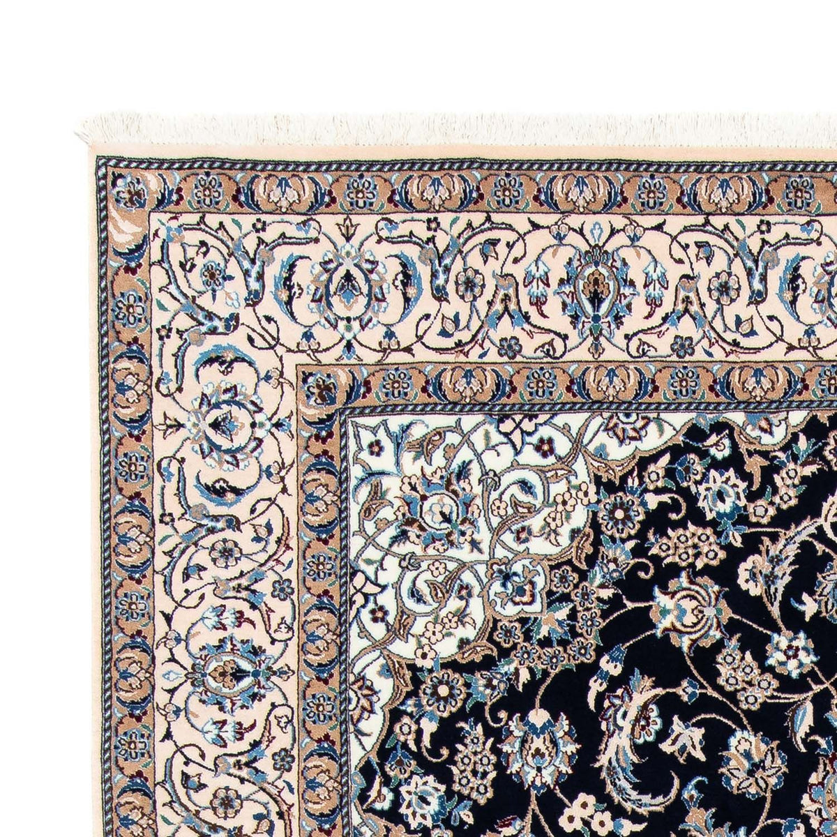 Tapis persan - Nain - Royal - 300 x 199 cm - noir