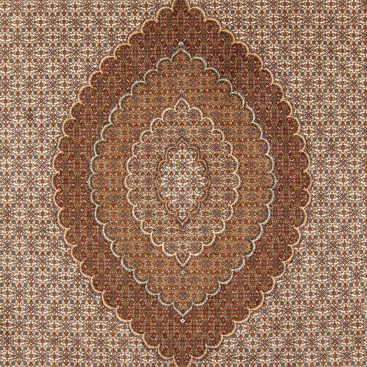 Tapis persan - Tabriz - 360 x 249 cm - marron clair