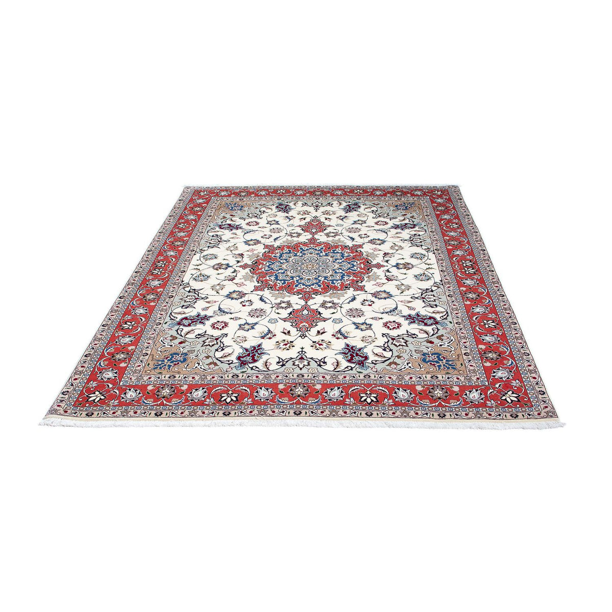 Tapis persan - Tabriz - Royal - 198 x 151 cm - beige
