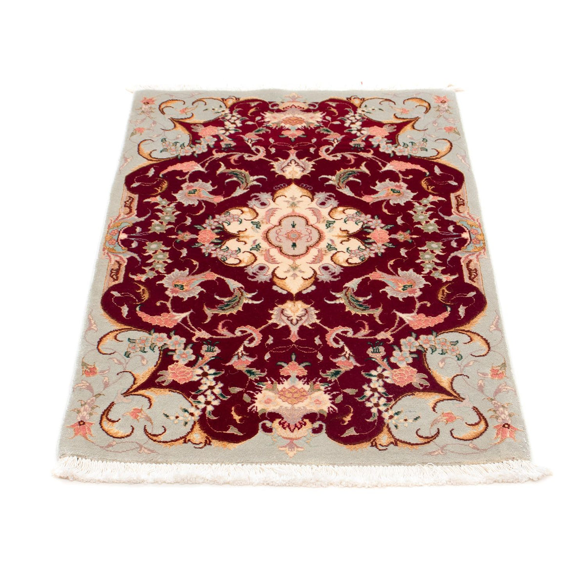 Tapis persan - Tabriz - Royal - 96 x 58 cm - rouge foncé