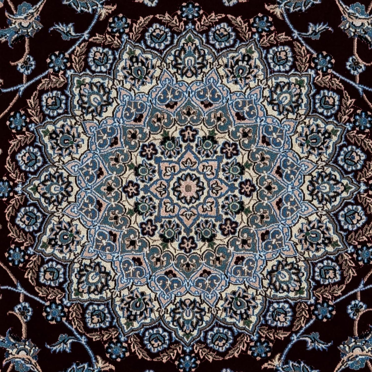 Tapis persan - Nain - Royal - 347 x 248 cm - noir