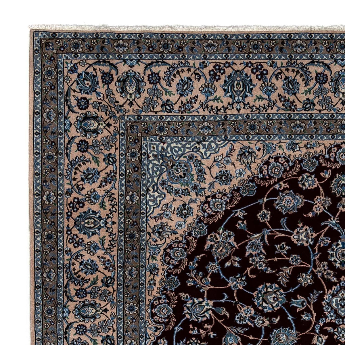 Tapis persan - Nain - Royal - 347 x 248 cm - noir