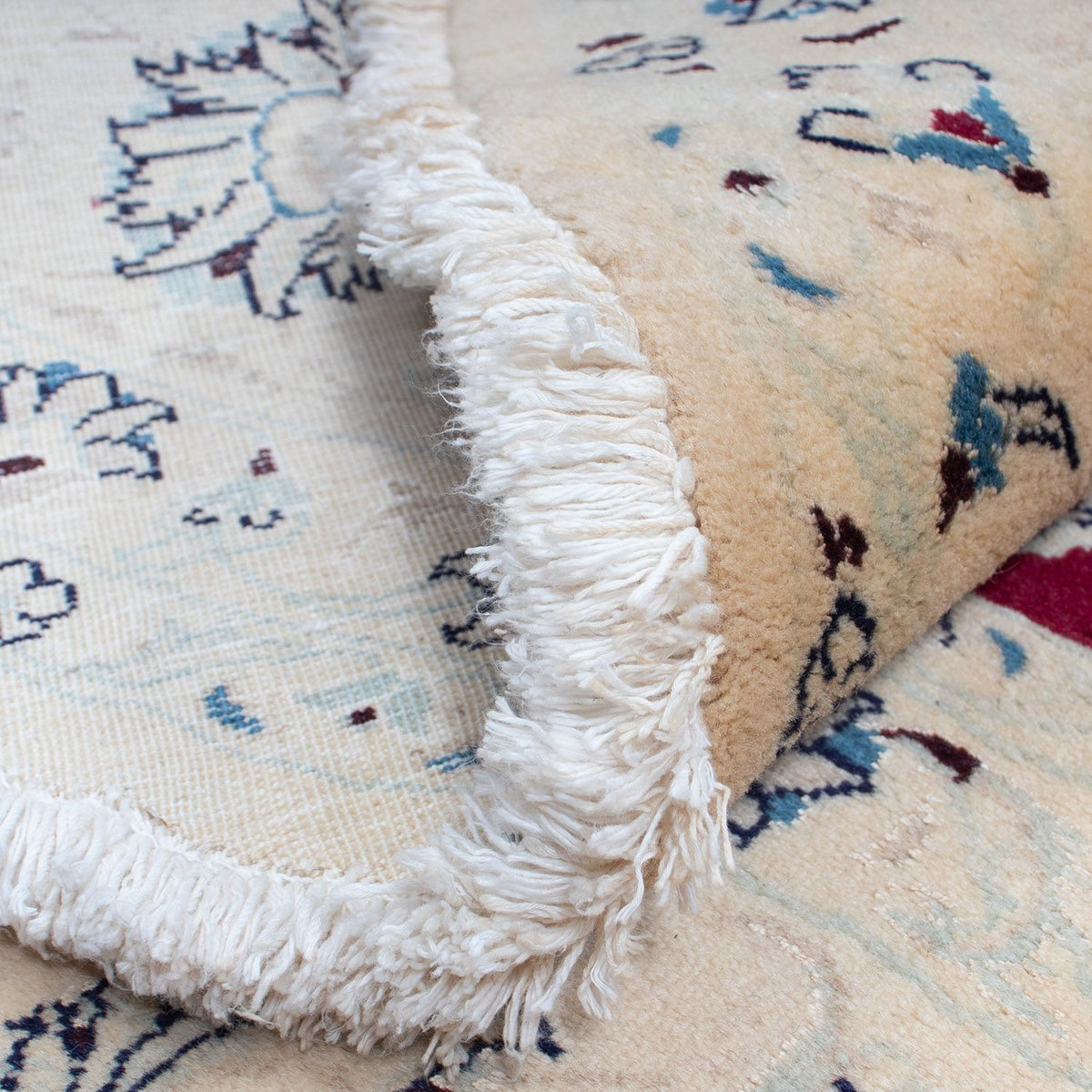 Tapis persan - Nain ronde  - 242 x 242 cm - rouge foncé