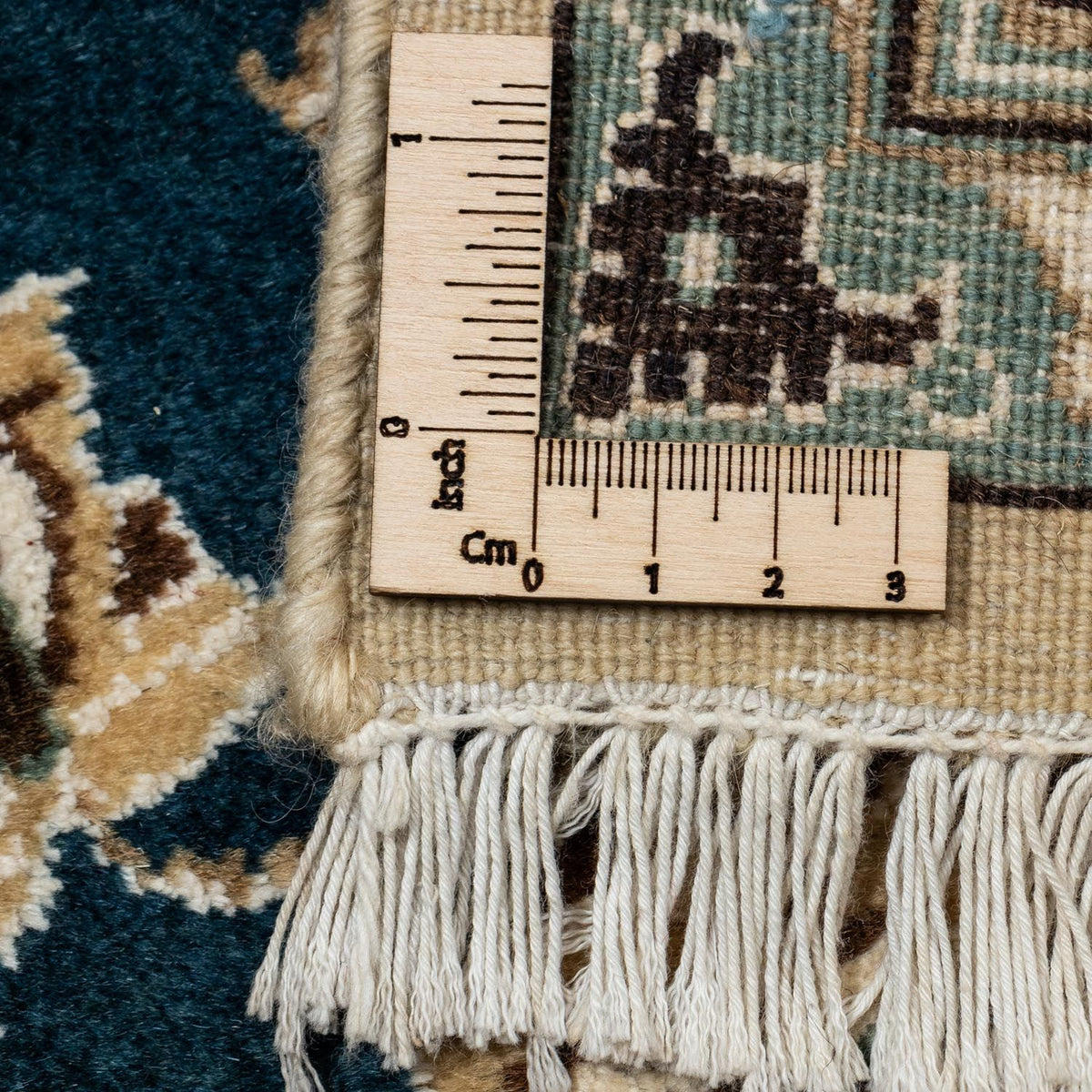 Tapis persan - Nain - Royal - 339 x 250 cm - bleu foncé