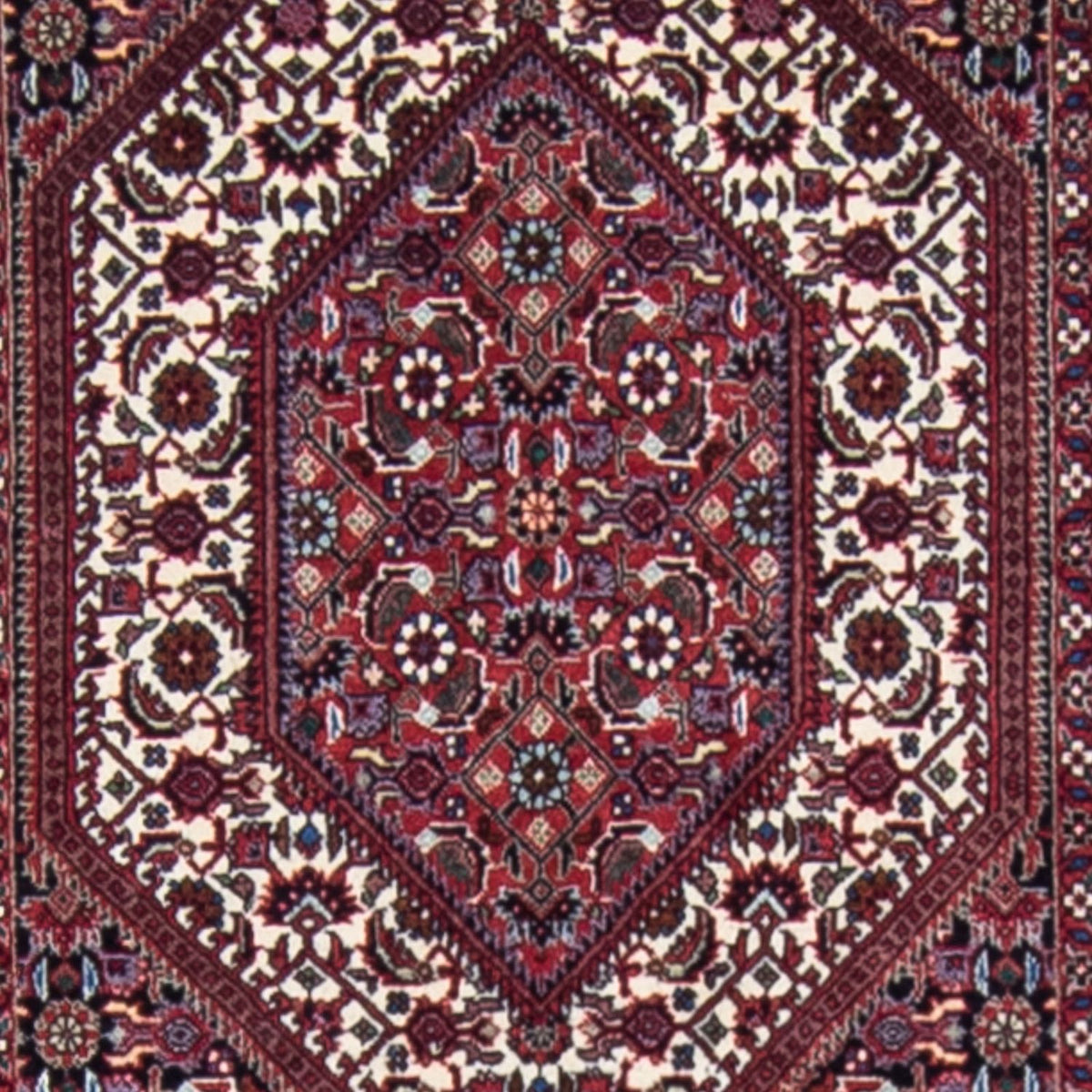 Tapis de couloir Tapis persan - Bidjar - 350 x 74 cm - multicolore