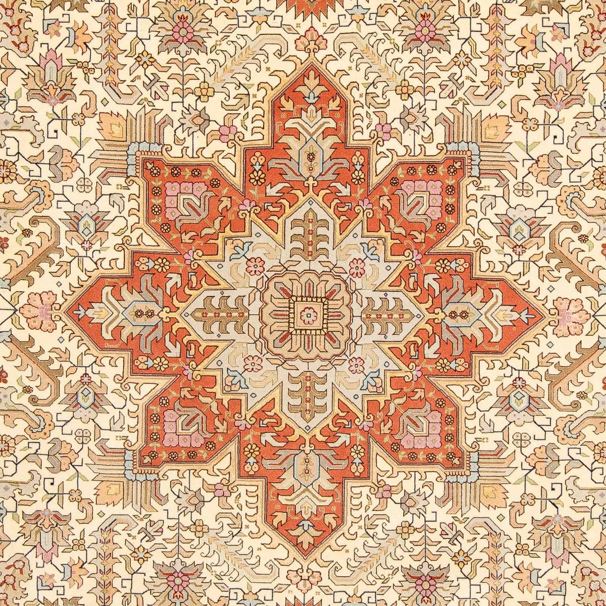 Tapis persan - Tabriz - Royal - 300 x 204 cm - beige